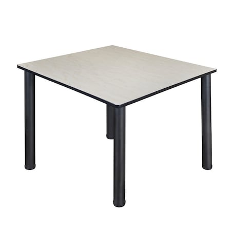 Kee Square Tables > Breakroom Tables > Kee Square & Round Tables, Wood, Metal Top, Maple TB4848PLBPBK